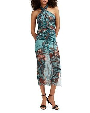 Kaih Batu Halter Dress In Lagoon Blue Product Image