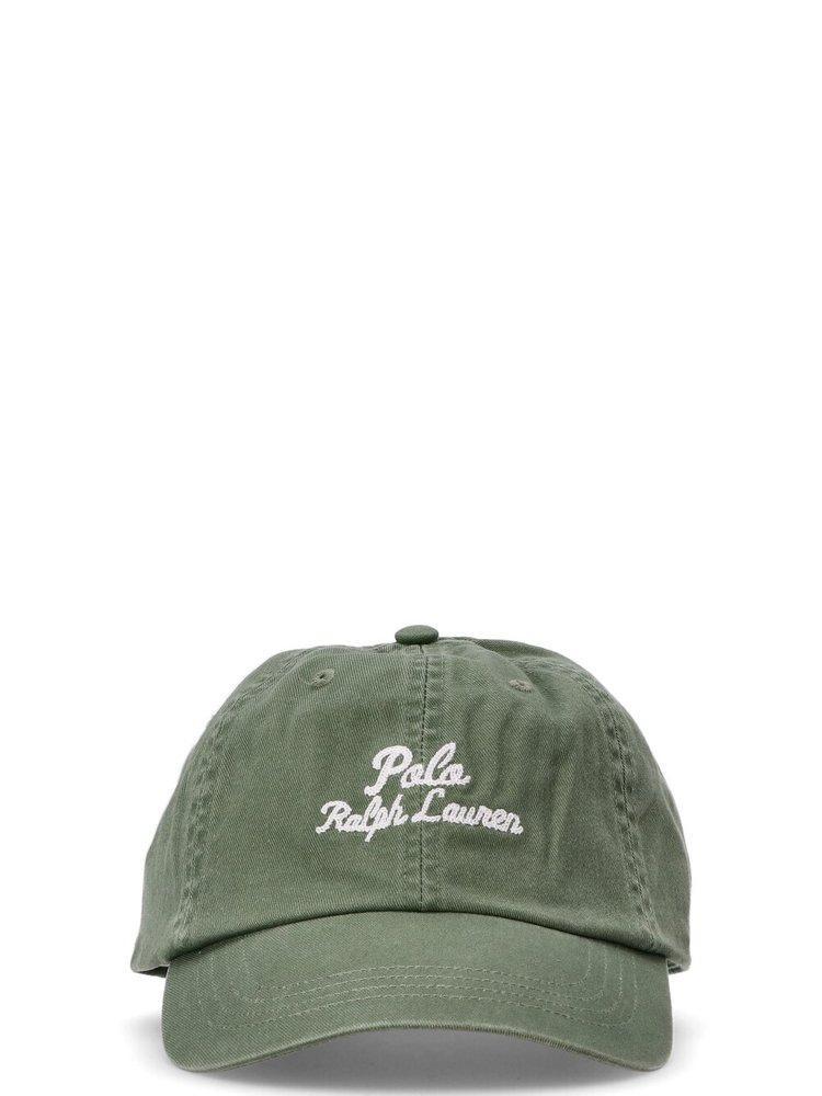 Cotton Logo Baseball Cap In Green Product Image