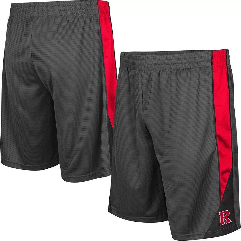 Mens Colosseum Charcoal Rutgers Scarlet Knights Turnover Shorts Product Image