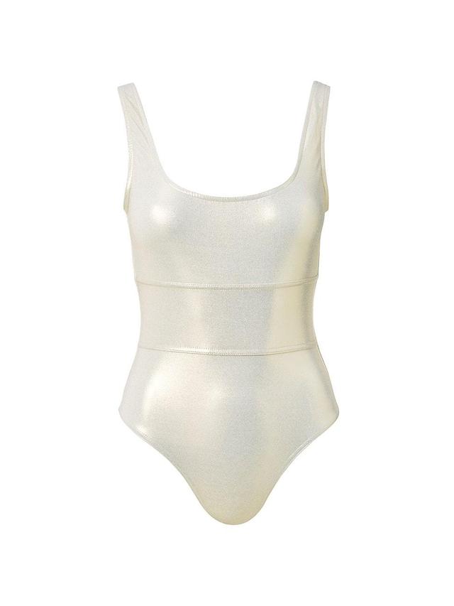 Womens Perugia Metallic One-Piece Swimsuit Product Image