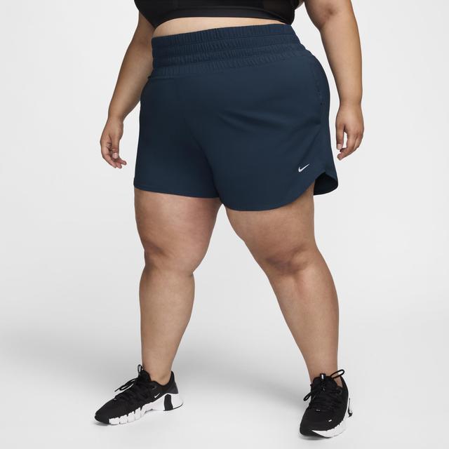 Nike Womens Dri-FIT One Ultra High-Waisted 3 Brief-Lined Shorts (Plus Size) Product Image