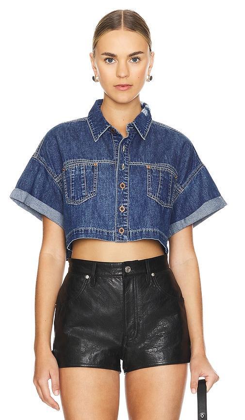 Cropped Western Shirt Product Image