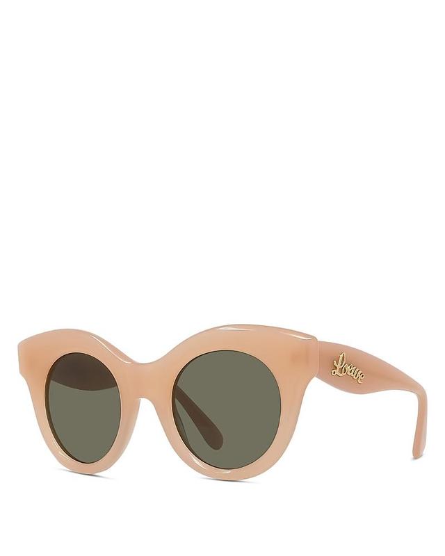 Curved Logo Acetate & Nylon Cat-Eye Sunglasses Product Image