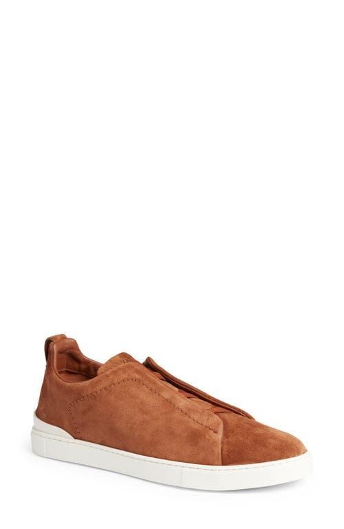 ZEGNA Triple Stitch Suede Slip-On Sneaker Product Image