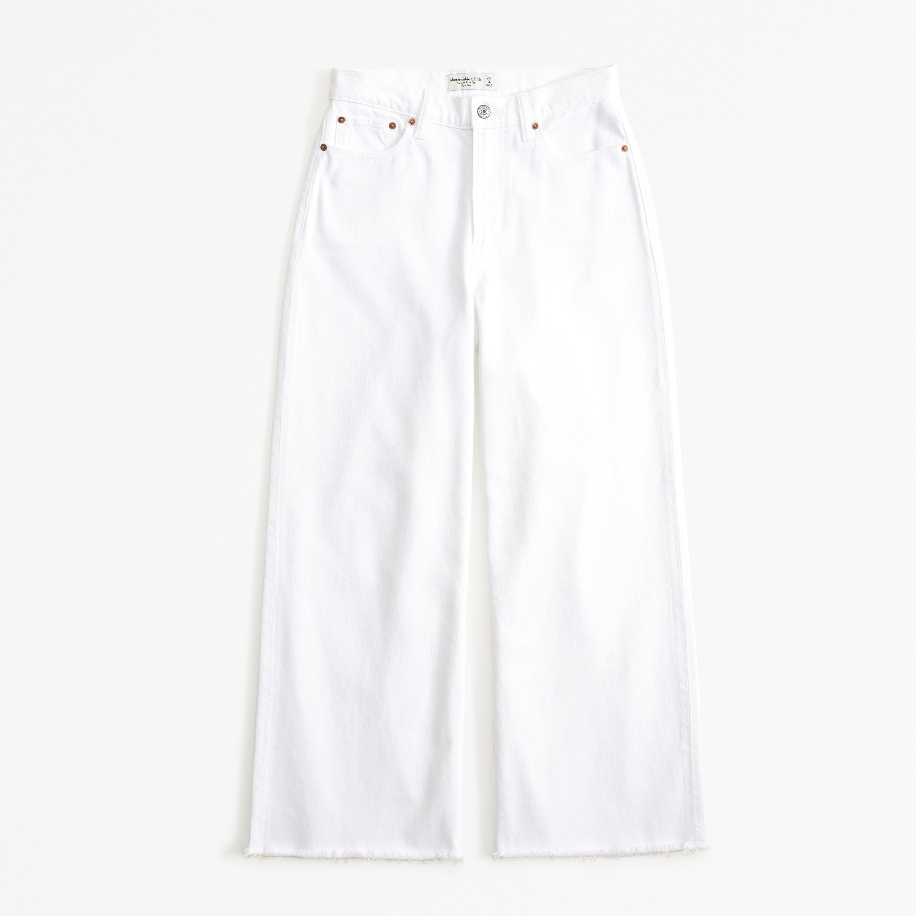 High Rise Cropped Wide Leg Jean Product Image