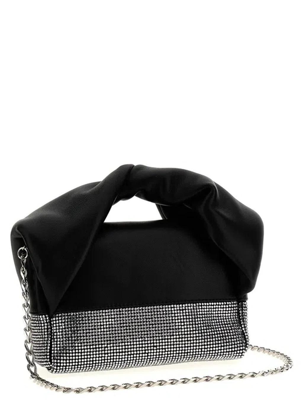 JW ANDERSON J.w.anderson 'crystal Twister' Small Handbag In Black Product Image