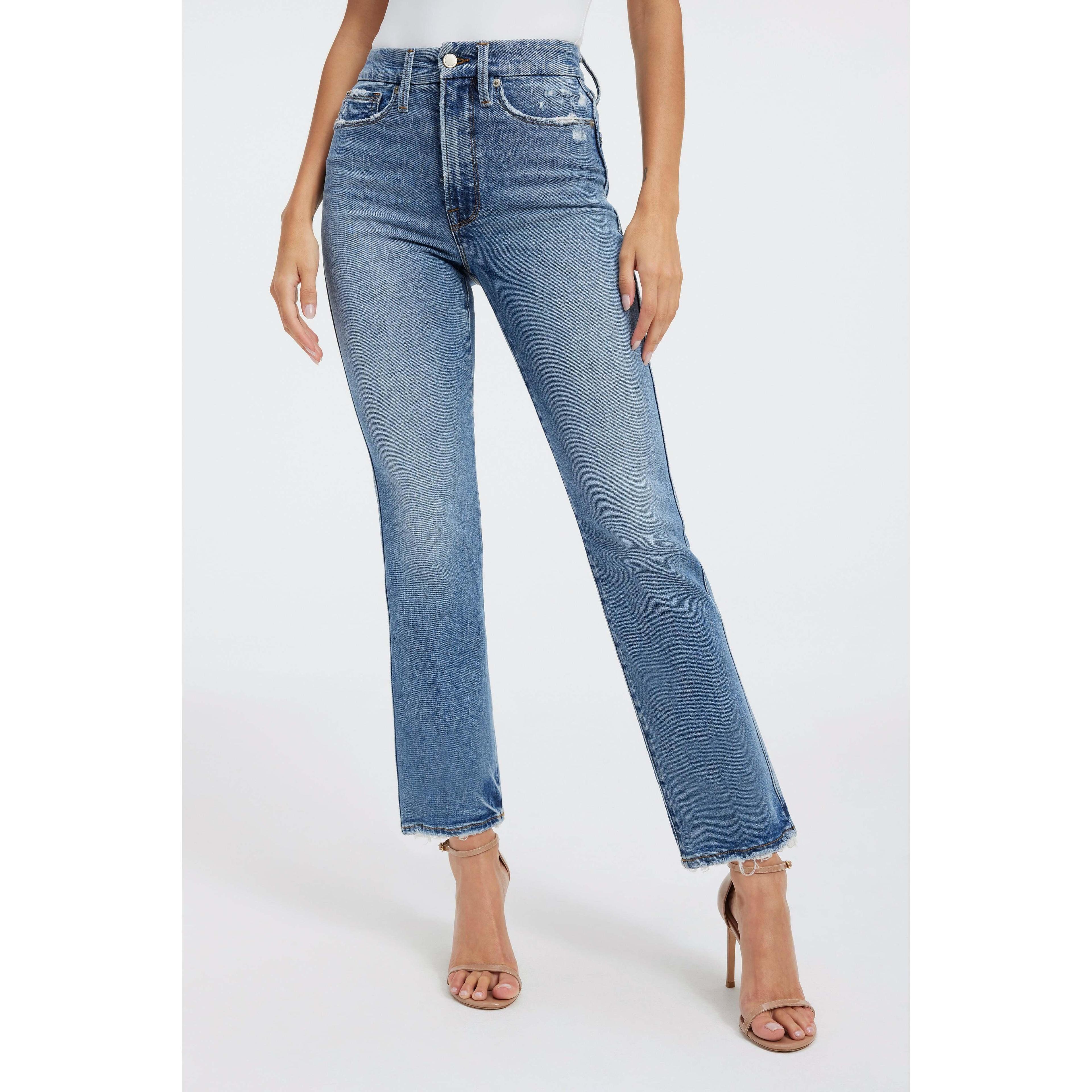 Good American Good Curve High Waist Straight Leg Jeans product image