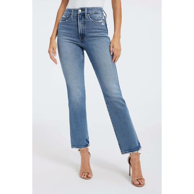 Good American Good Curve High Waist Straight Leg Jeans Product Image