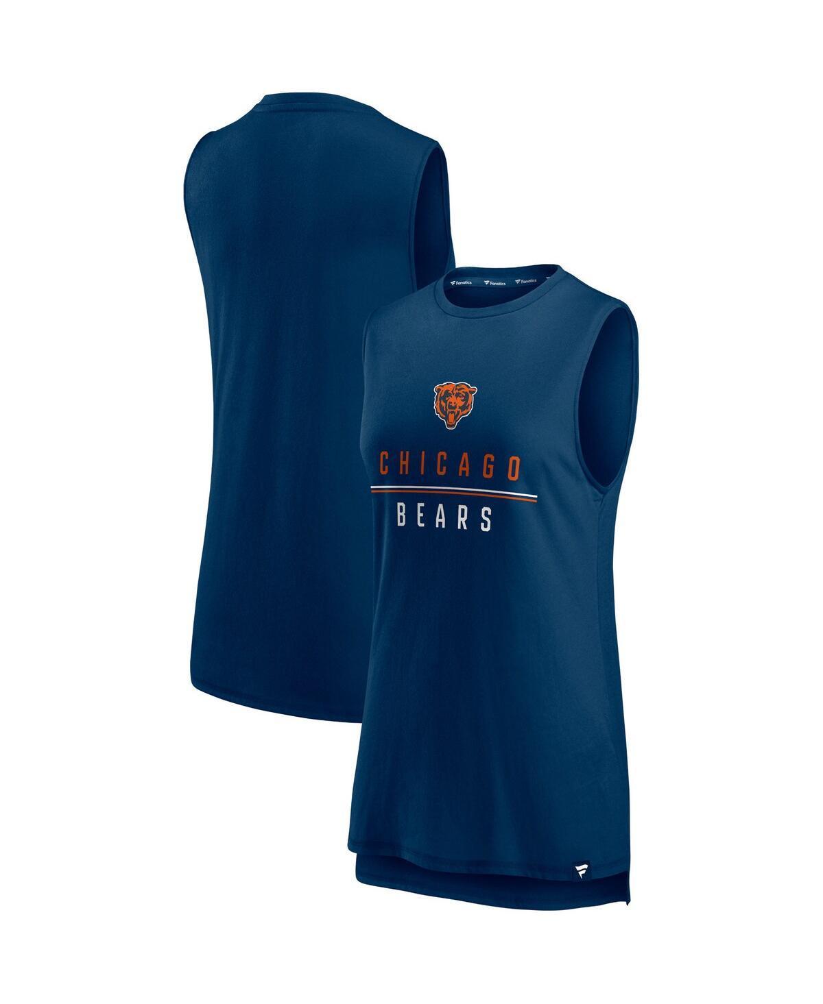 Womens Fanatics Navy Chicago Bears True Contender Tank Top Product Image