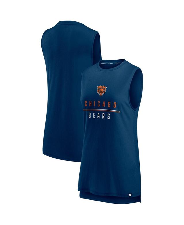 Womens Fanatics Branded Chicago Bears True Contender Tank Top Blue Product Image