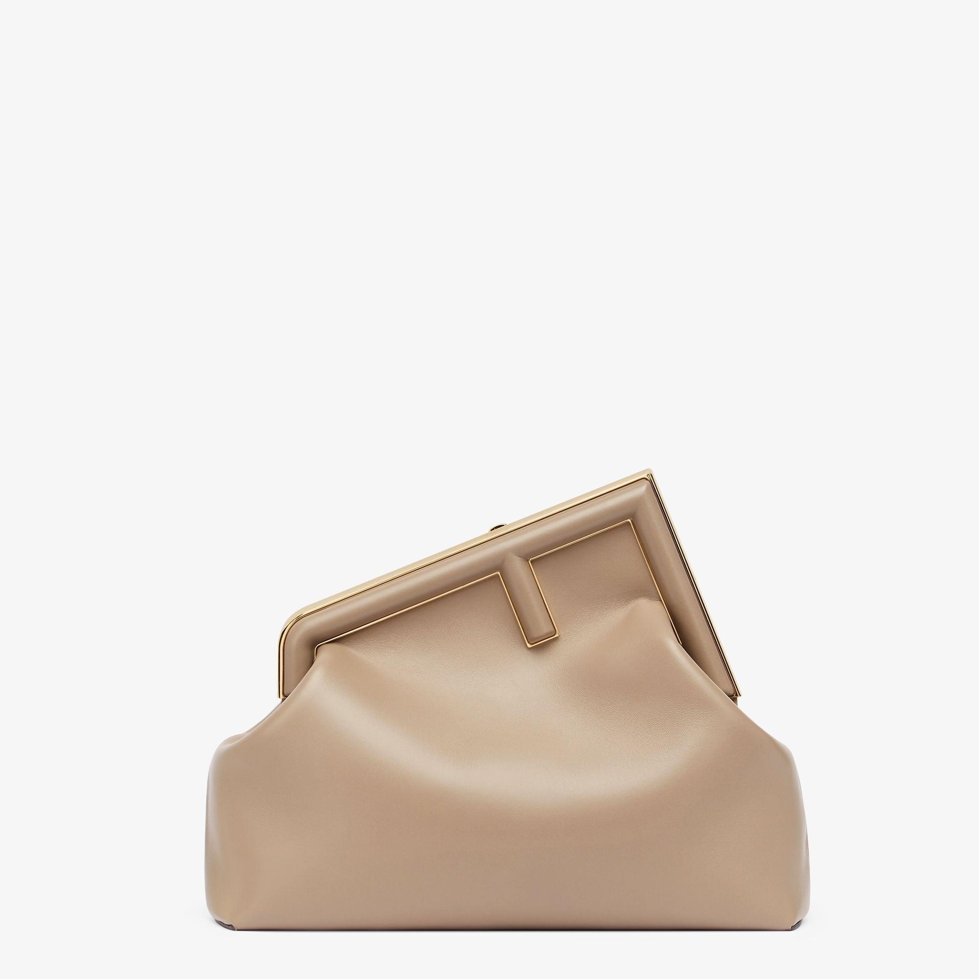 Fendi First MediumDove gray leather bag Product Image