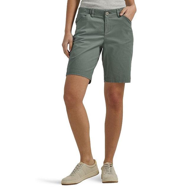 Womens Lee Chino Bermuda Shorts Green Product Image