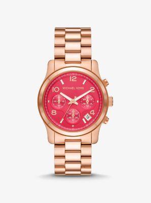 Oversized Pavé Logo -Tone Watch Product Image