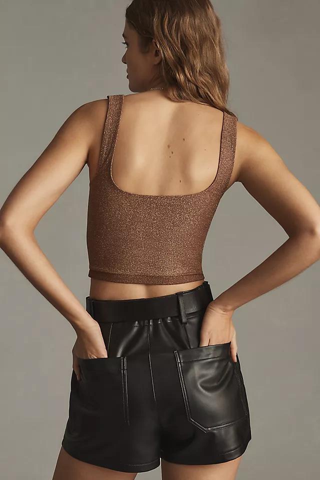 The Hannah Seamless Textured Tank: Lurex Edition Product Image