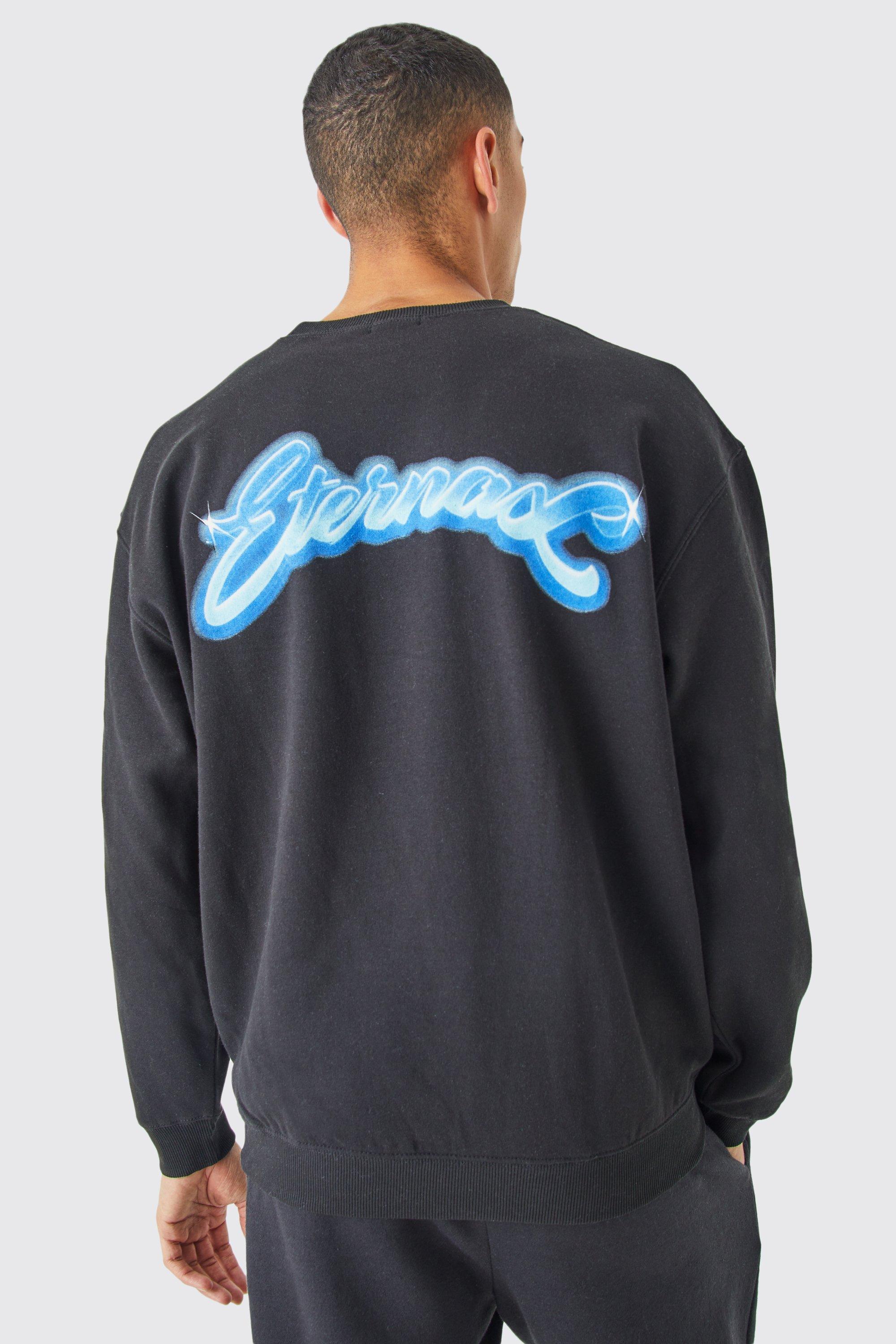 Oversized Eternal Graphic Sweatshirt | boohooMAN USA Product Image