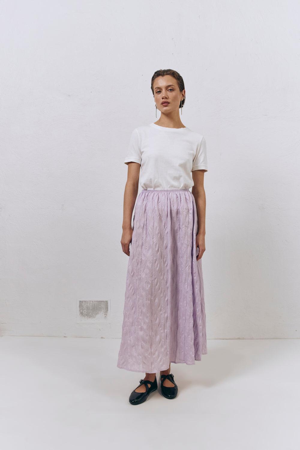 Solara Midi Skirt Lilac Product Image