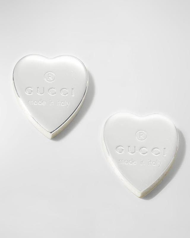 Engraved Heart Trademark Earrings Product Image