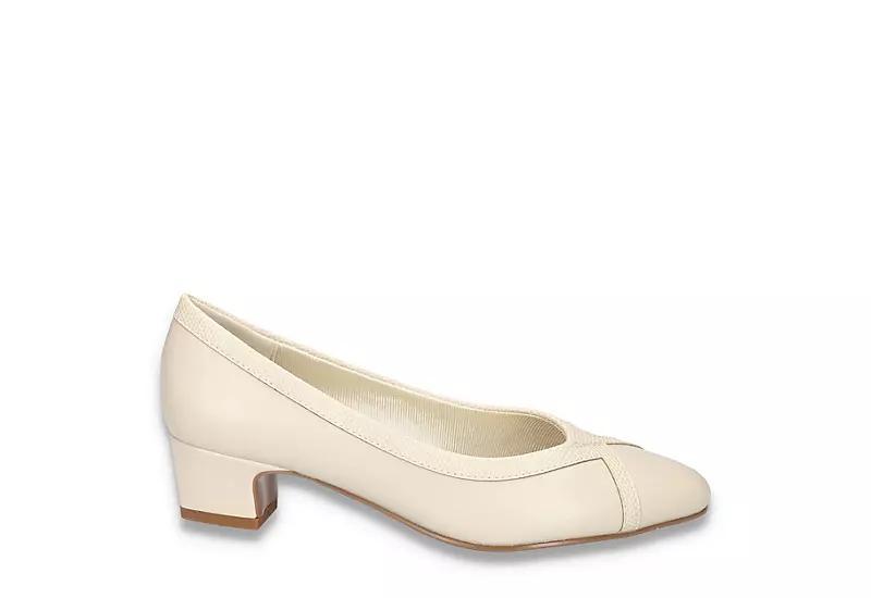 Myrtle by Easy Street Womens Block Heel Pumps Ivory Product Image