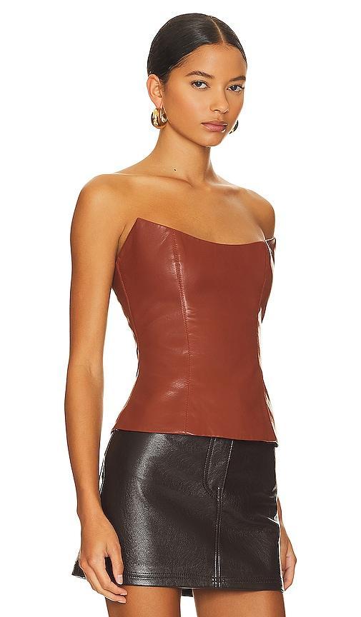 Rozie Corsets Leather Corset Top Size 38/M. Product Image