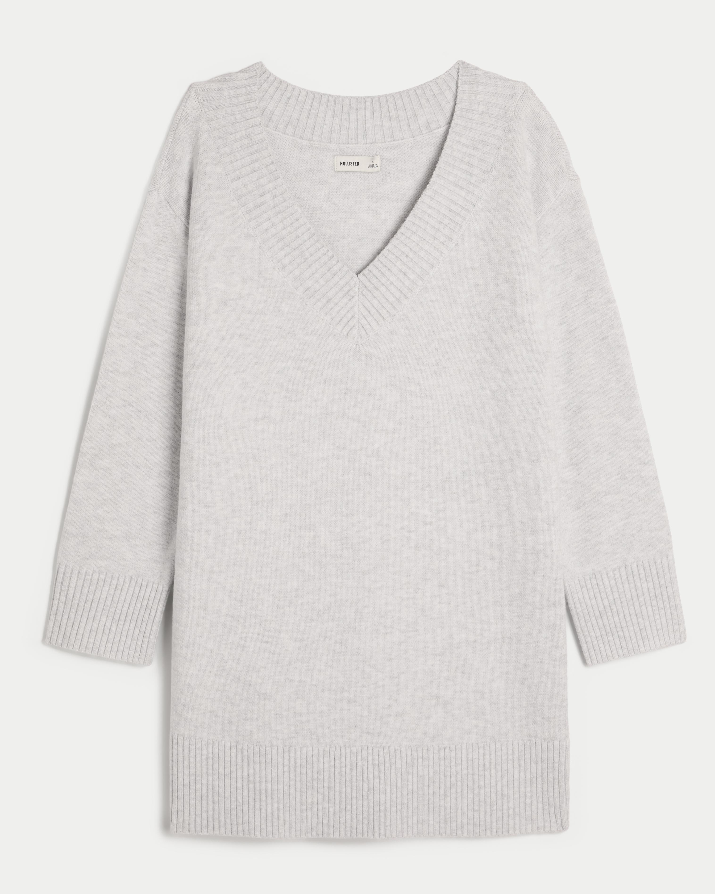 On/Off the shoulder Jersey Sweater Dress Product Image