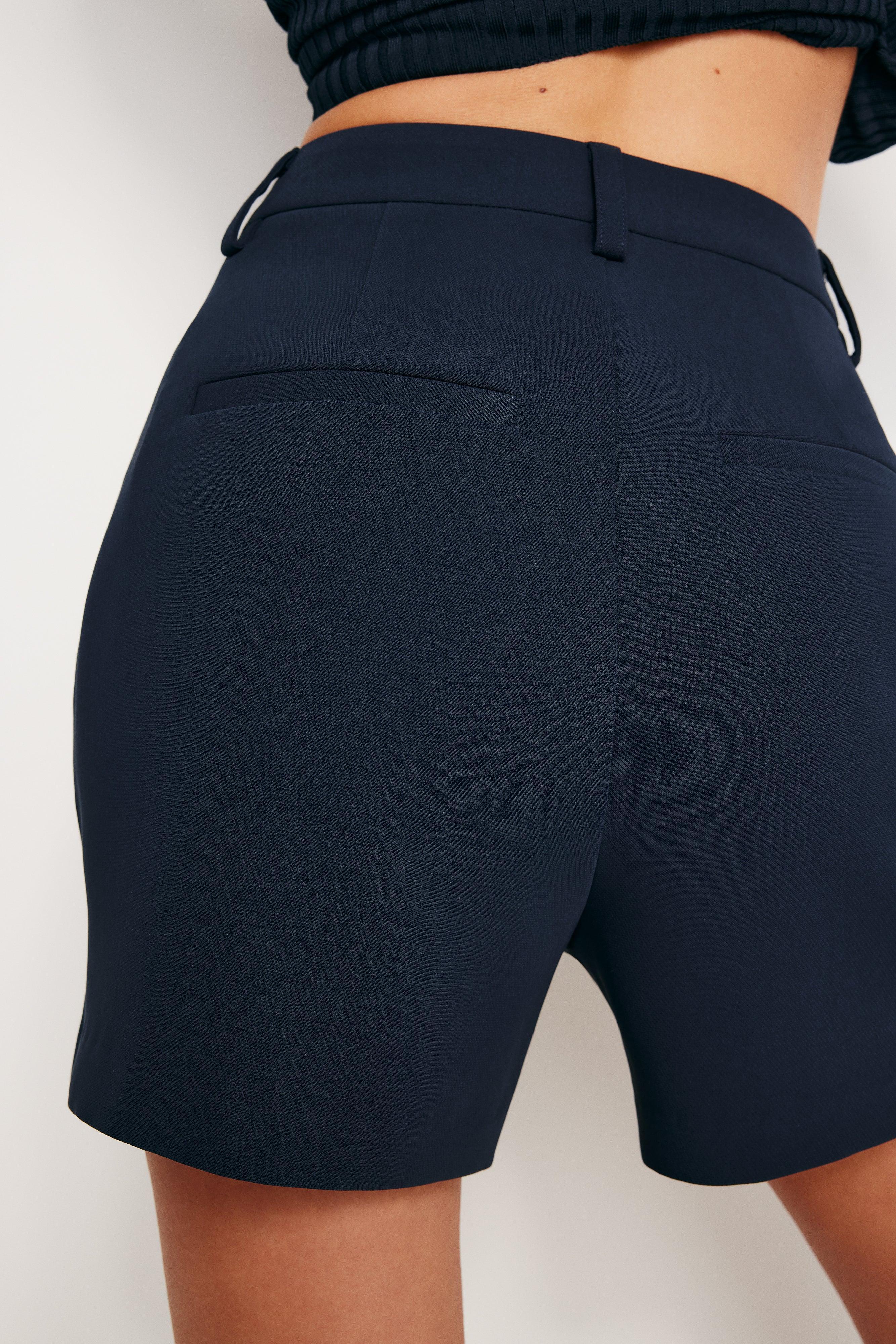 LUXE SUITING TROUSER SHORTS | NEW NAVY002 Product Image