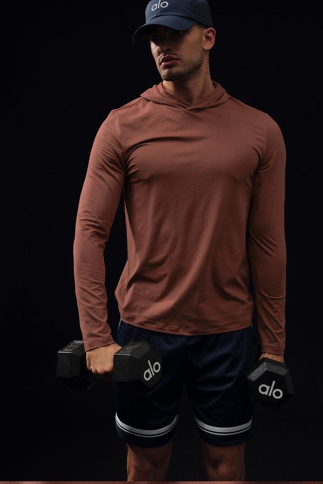 Conquer Reform Long Sleeve With Hood - Chestnut Male Product Image