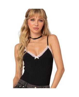 Womens Gloria ribbed bodysuit Product Image