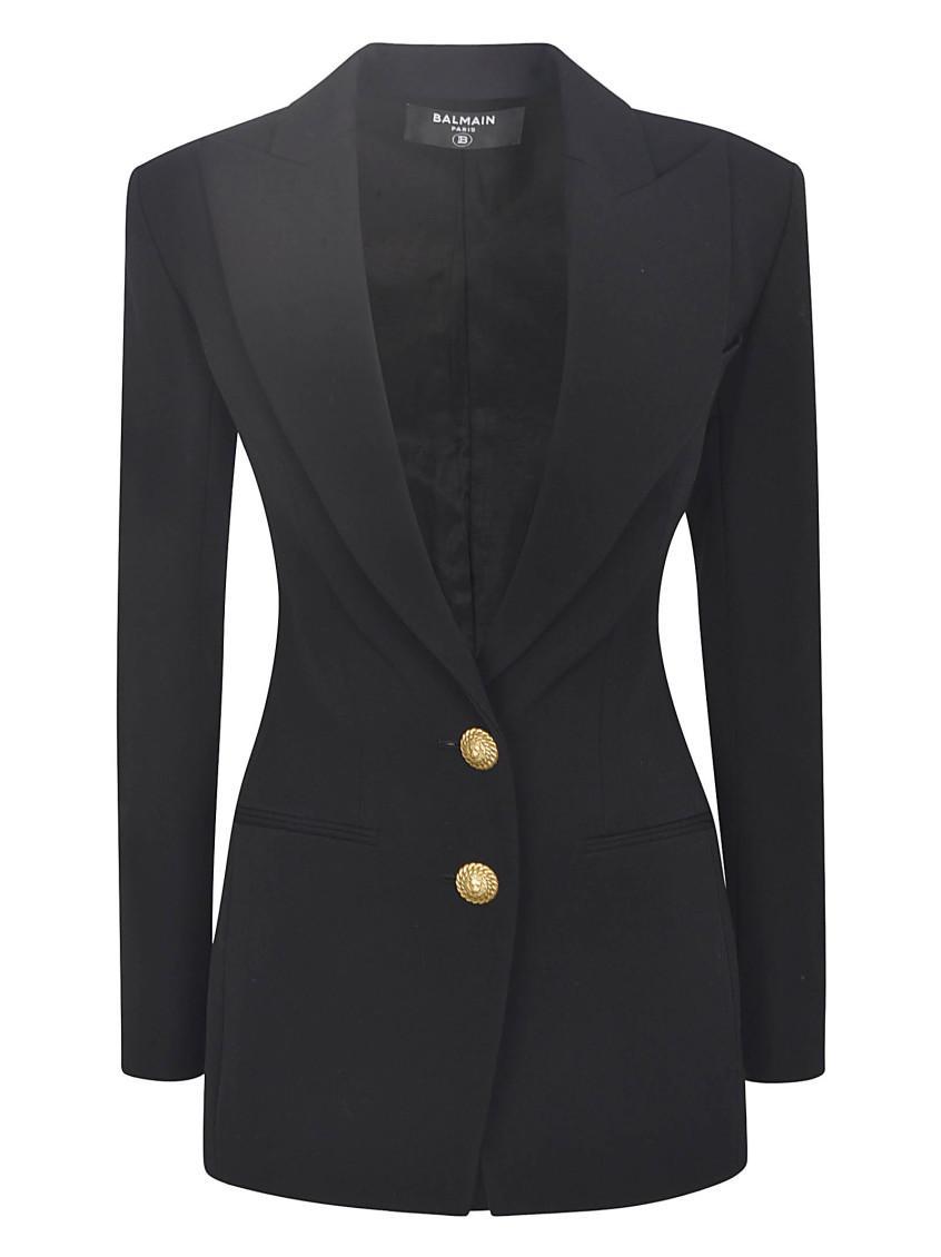 BALMAIN Wool Blazer In Black Product Image