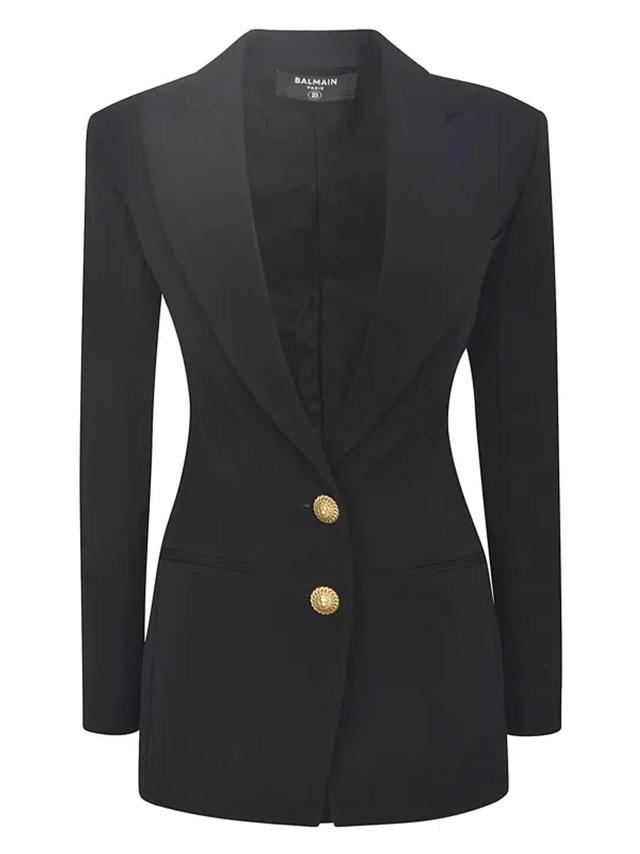 BALMAIN Wool Blazer In Black Product Image