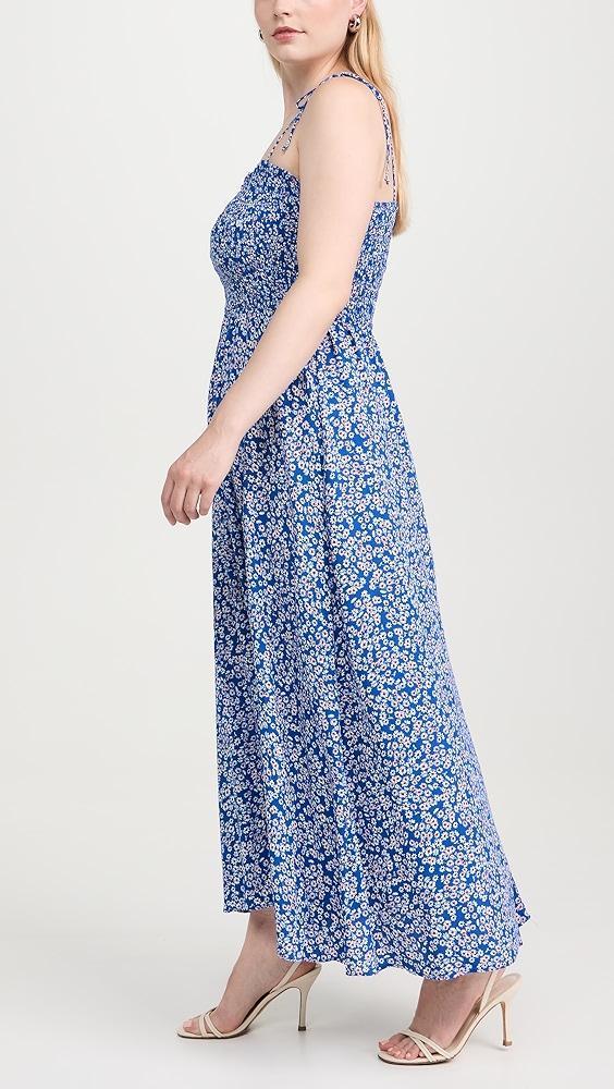 Madewell Smocked Tie Strap Midi Dress | Shopbop Product Image