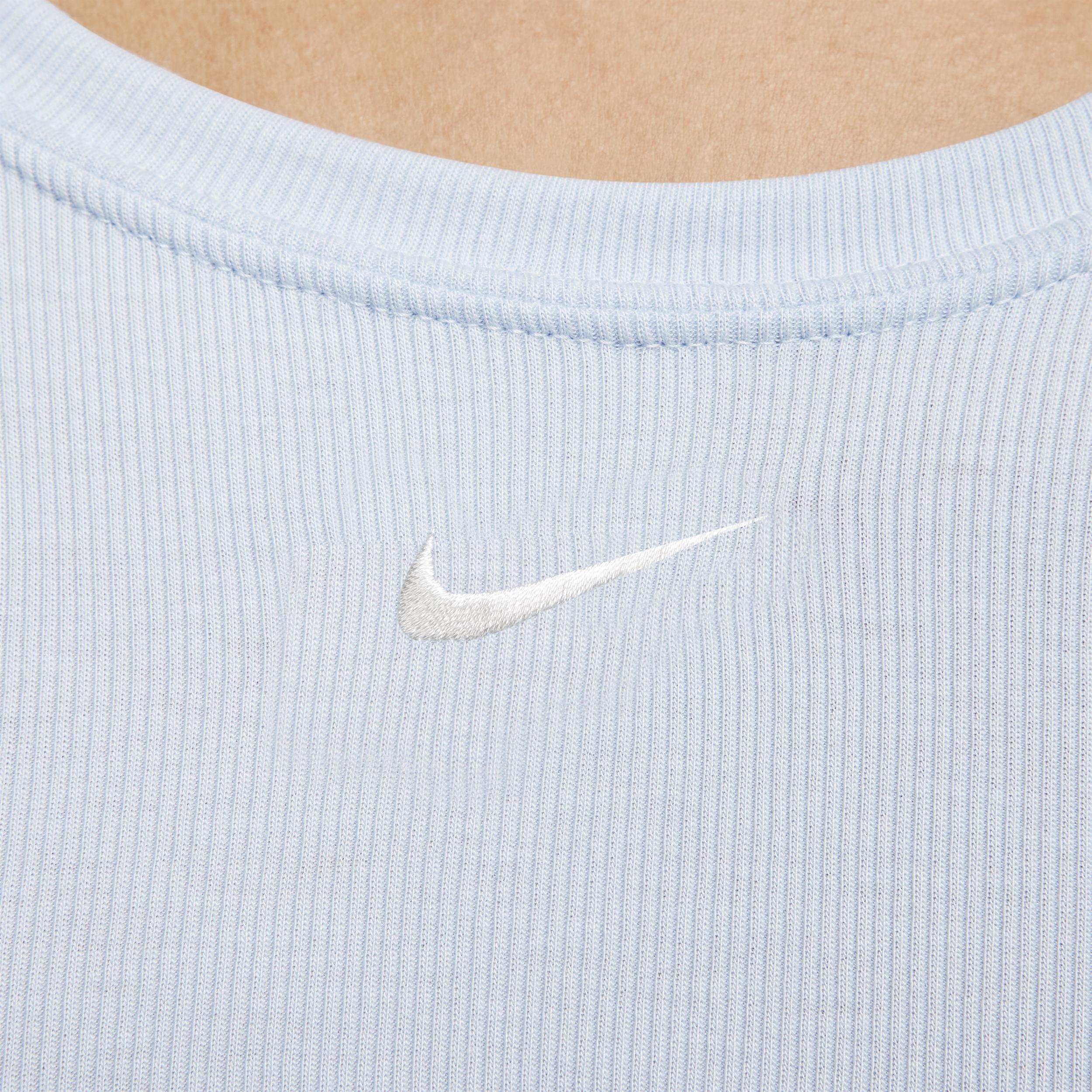 Women's Nike Sportswear Chill Knit Tight Scoop-Back Long-Sleeve Mini-Rib Top Product Image