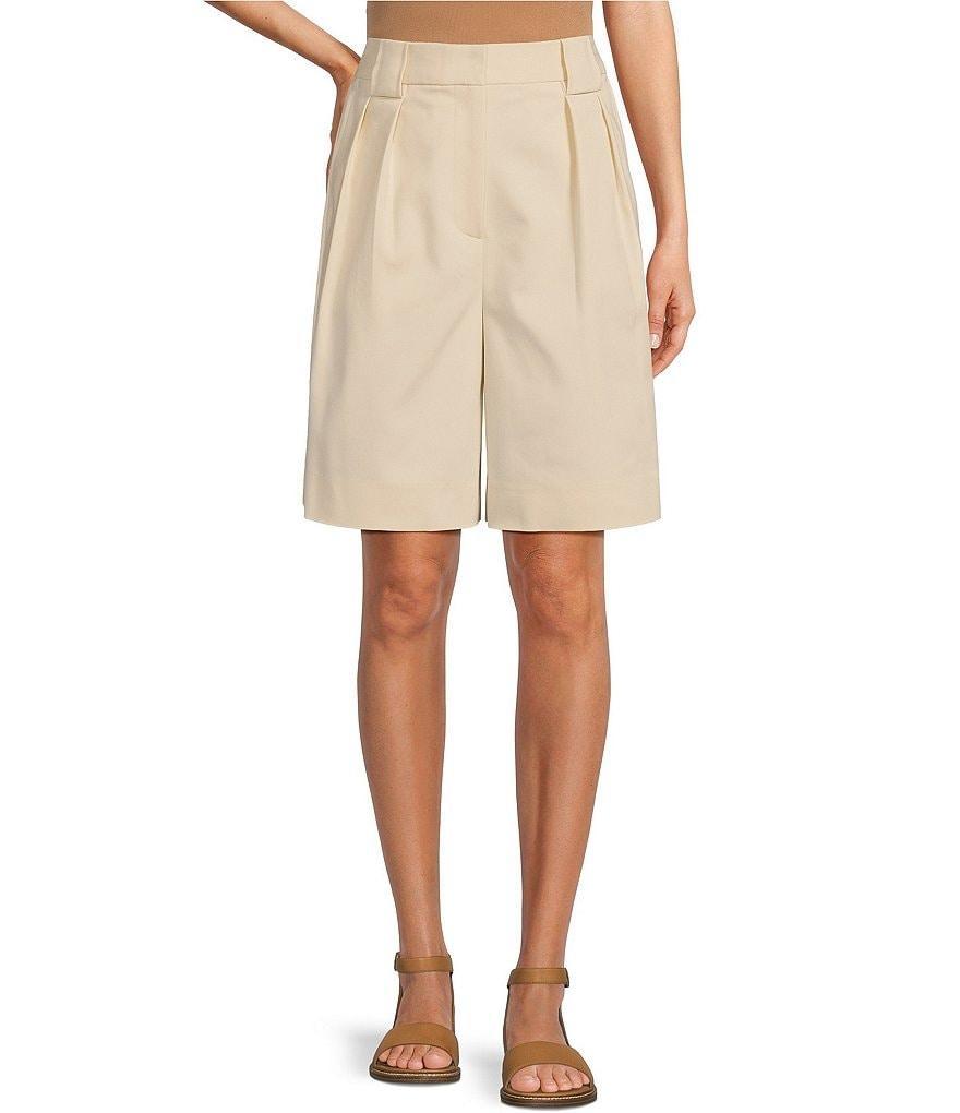 Gibson & Latimer High Rise Pleated Walking Bermuda Trouser Short Product Image