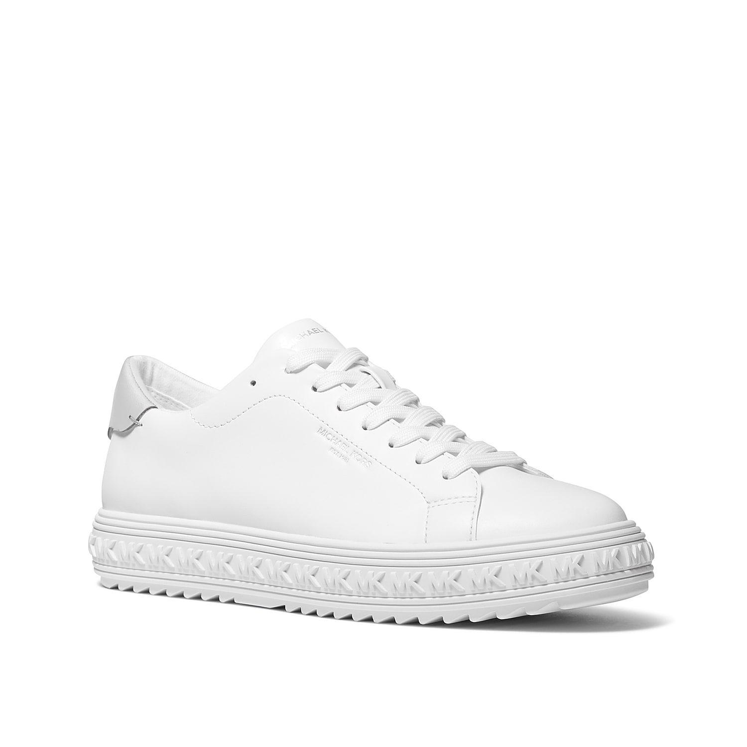 MICHAEL Michael Kors Grove Leather Lace Up Sneakers Product Image