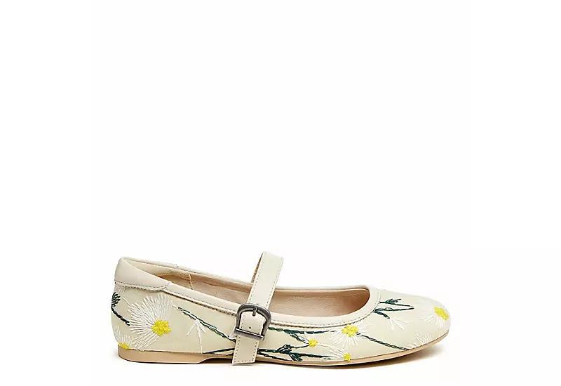 Womens Rocket Dog Emma Ballet Flat Floral Embroidered Product Image