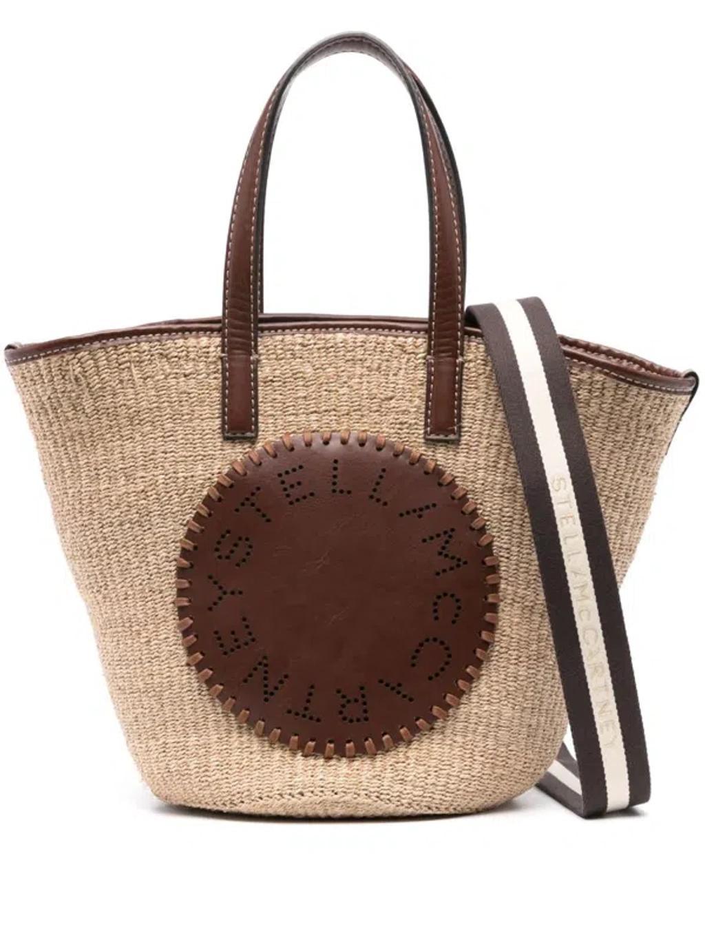 Appliqué-logo Tote Bag In Beige Product Image