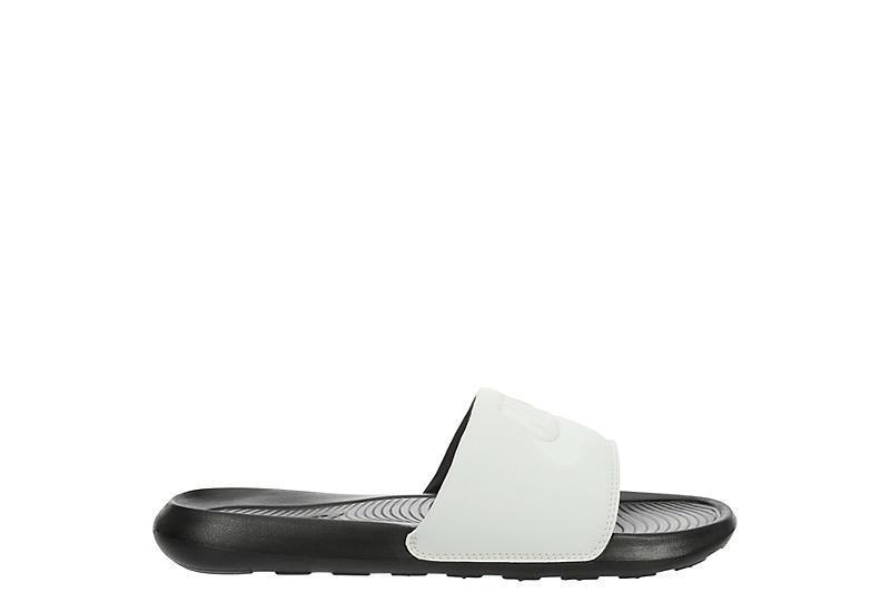 Nike Victori One Mens Slide Sandals Grey Product Image