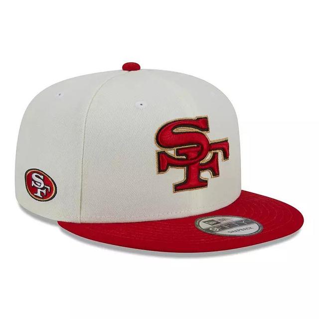 Mens New Era Cream/Scarlet San Francisco 49ers City Originals 9FIFTY Snapback Hat Product Image