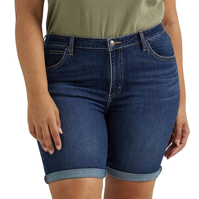 Plus Size Lee Legendary Rolled Bermuda Jean Shorts, Womens Product Image