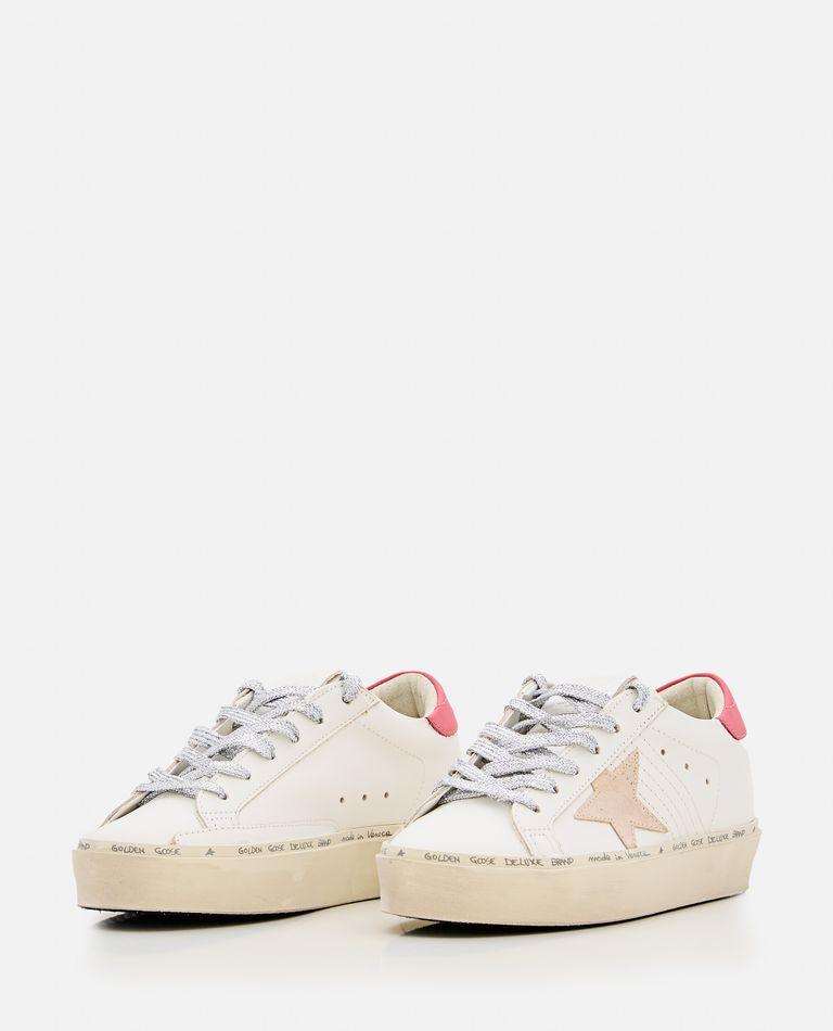 GOLDEN GOOSE Hi Star Leather Sneakers In White Product Image