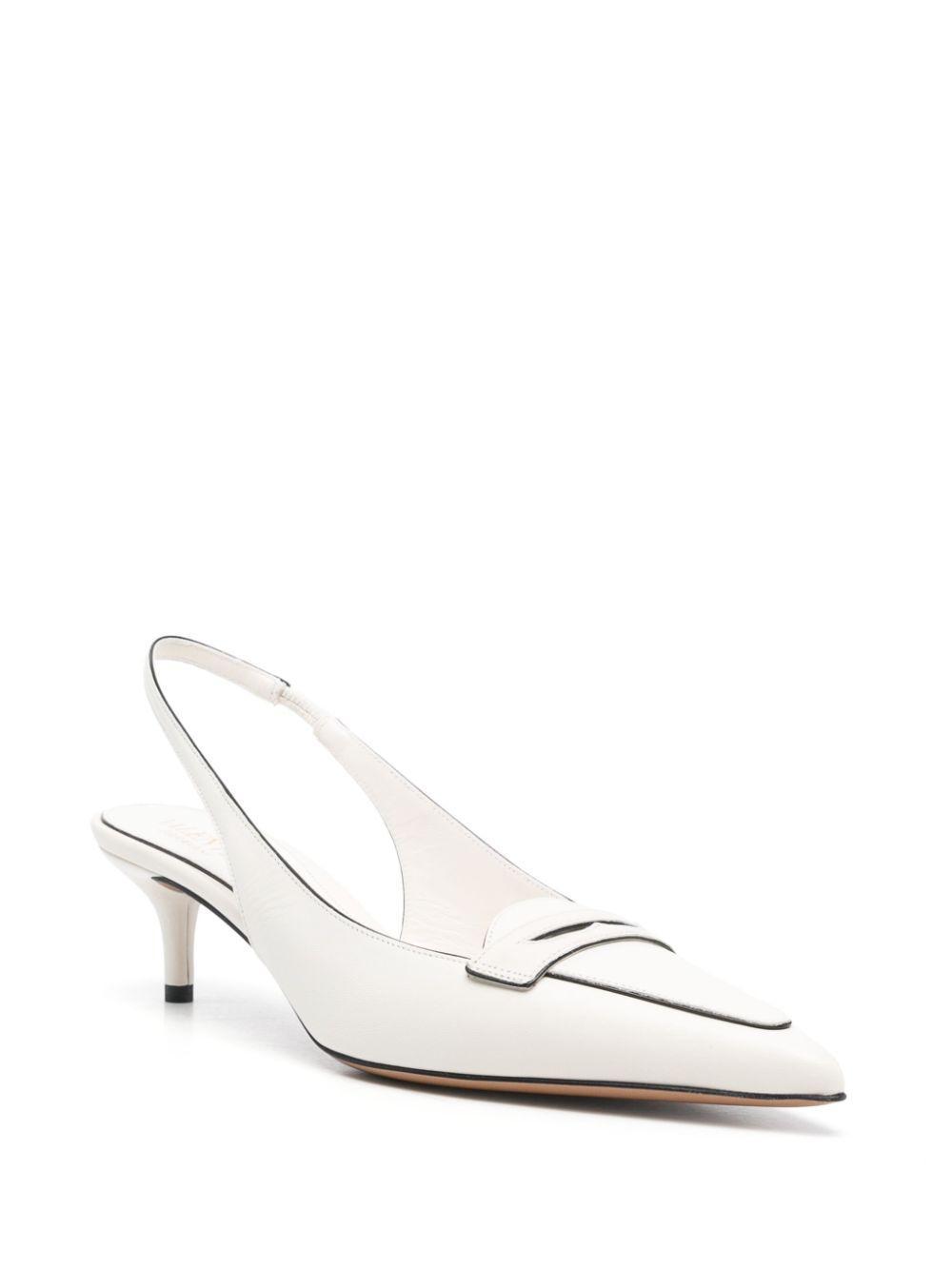 VALENTINO GARAVANI Valentino Pointed Toe Slingback Pumps In White Product Image