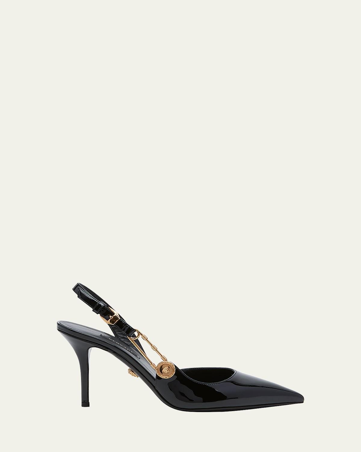 Versace Safety Pin Crystal Slingback Pump Product Image