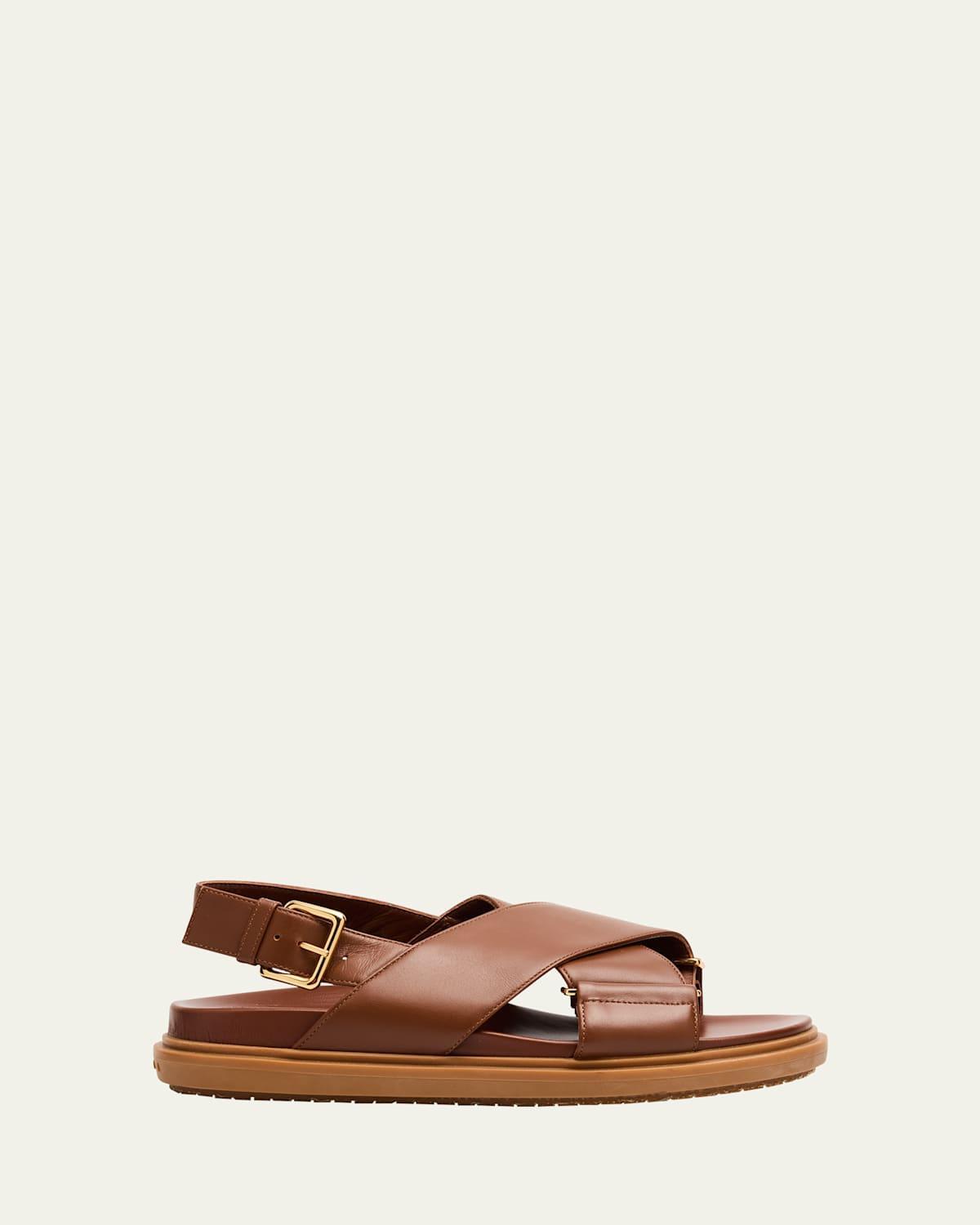 Fussbet Leather Crisscross Sandals Product Image