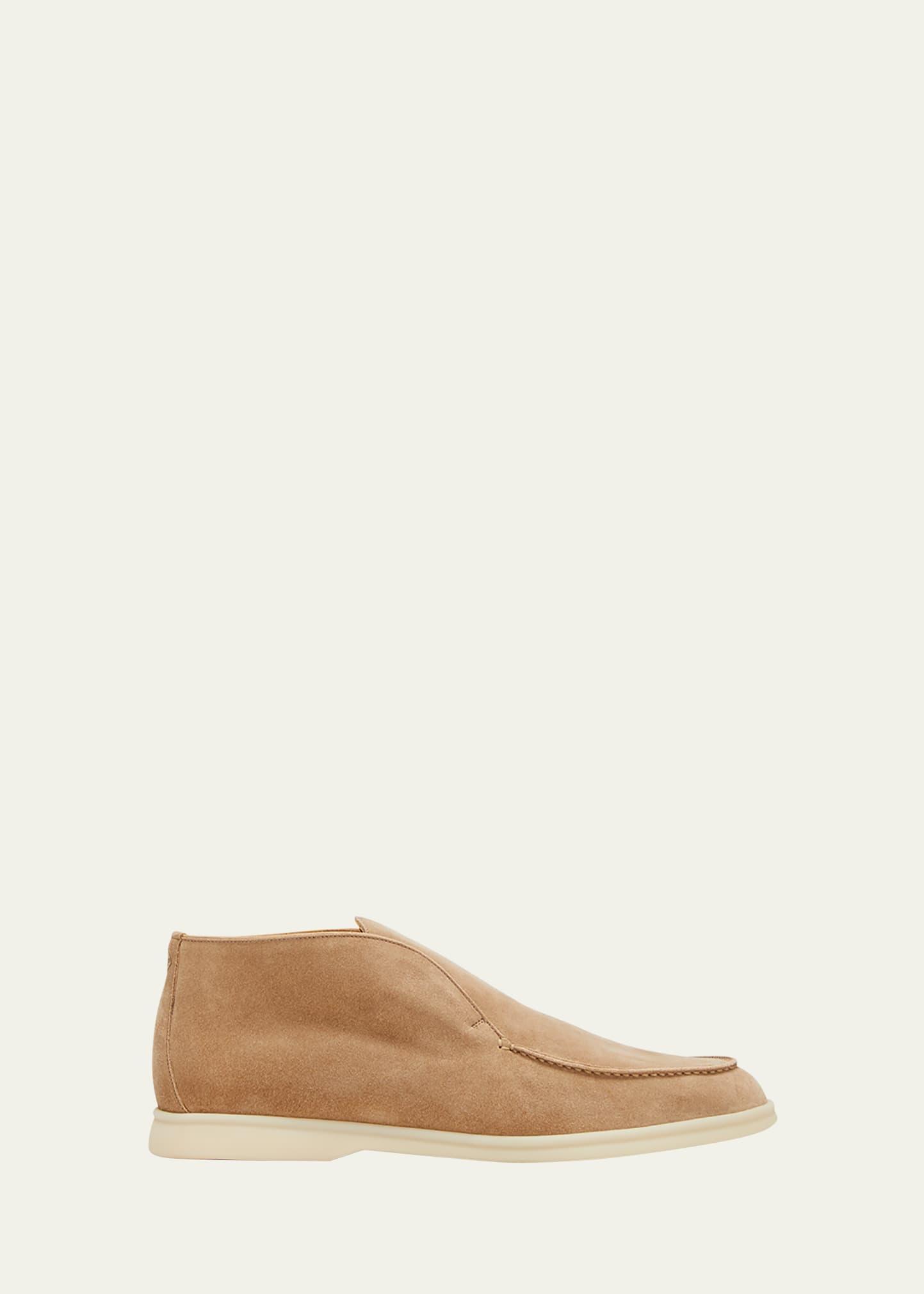 Mens Polacchino Suede Slip-On Chukka Boots Product Image