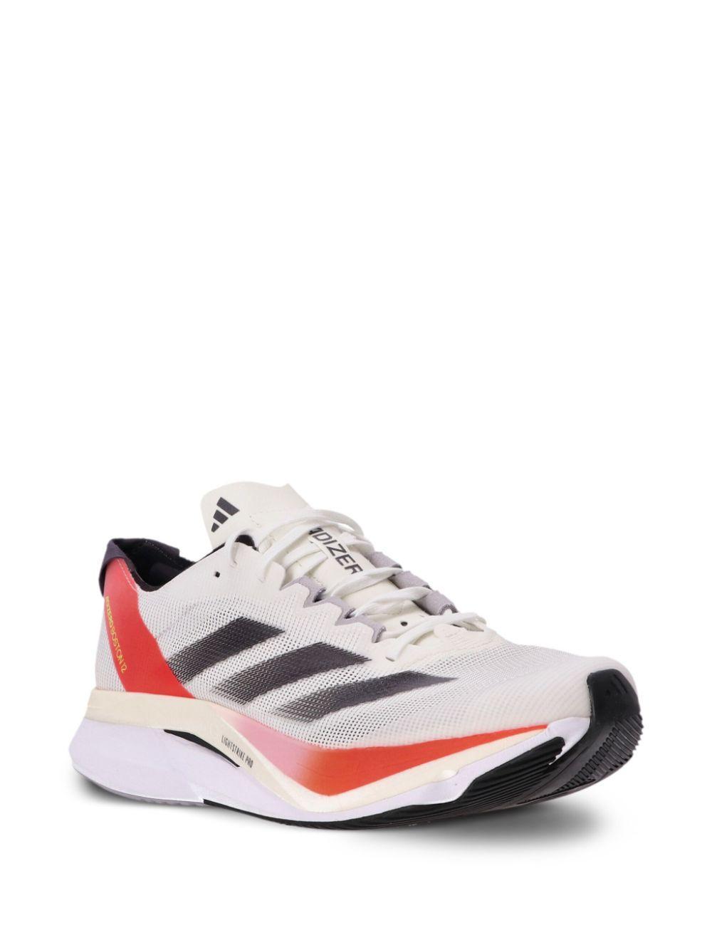 ADIDAS ORIGINALS Mens Adidas Adizero Boston 12 In White/silver/red Product Image