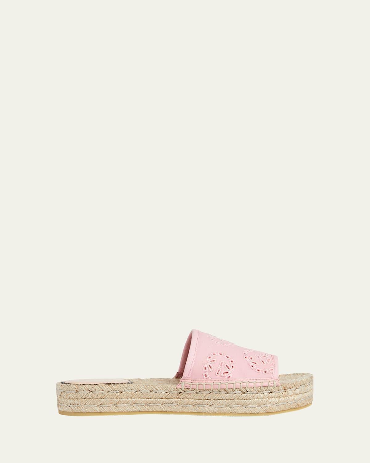 Womens Damita Logo Eyelet Canvas Espadrilles Product Image