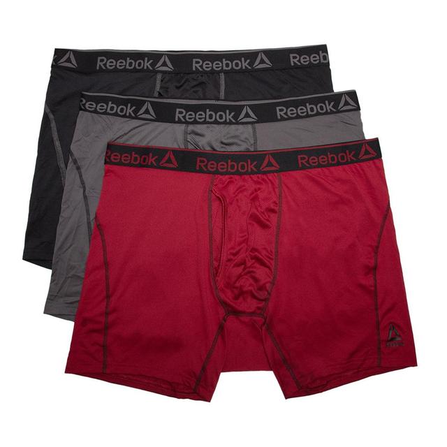 Reebok Men's 3 Pack Performance Regular Length Boxer Briefs Product Image