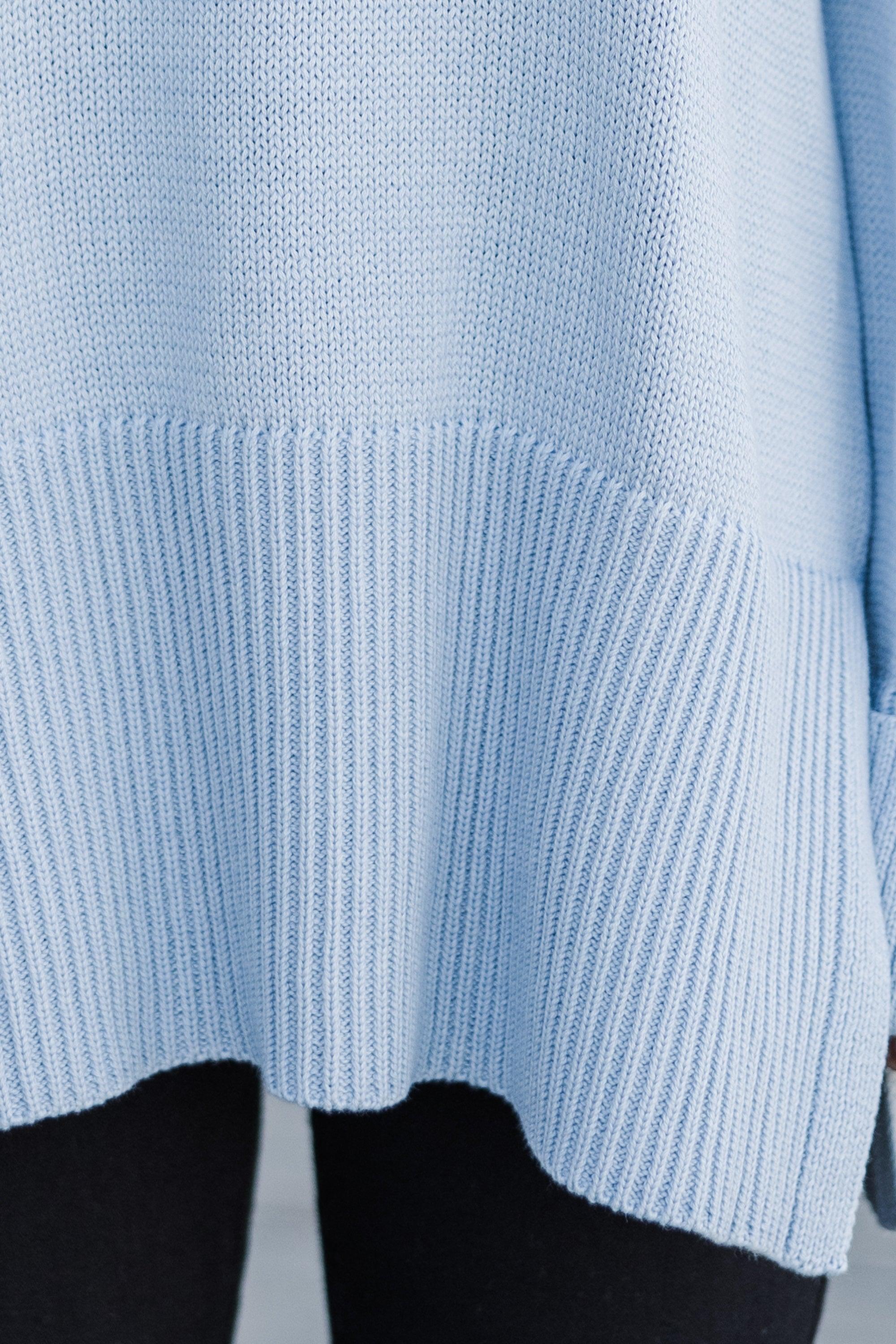 Give It Your All Light Blue Sweater Female Product Image