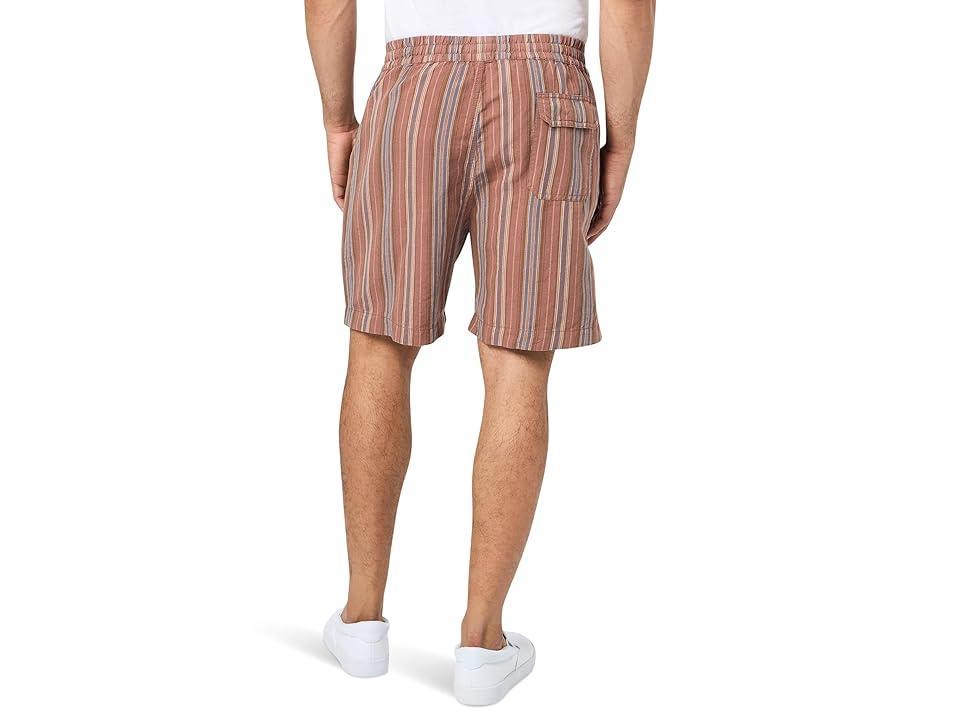 Lucky Brand Mens 7 Striped Linen Pull-On Shorts Product Image