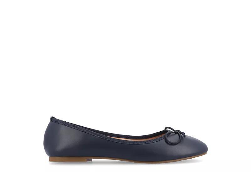 Journee Collection Vika Womens Ballet Flats Blue Product Image