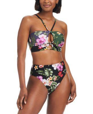 Bar Iii Womens Bandeau Halter Bikini Top Bottoms Created For Macys Product Image